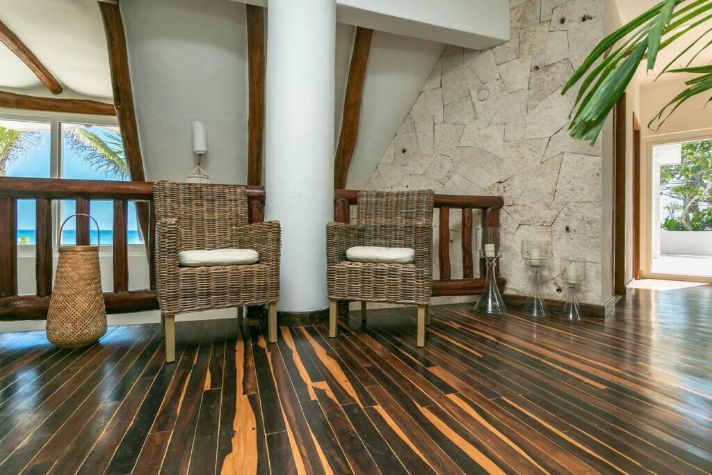Luxury 5-Br Beachfront Home In Tulum Casa Sofia Gato Extérieur photo