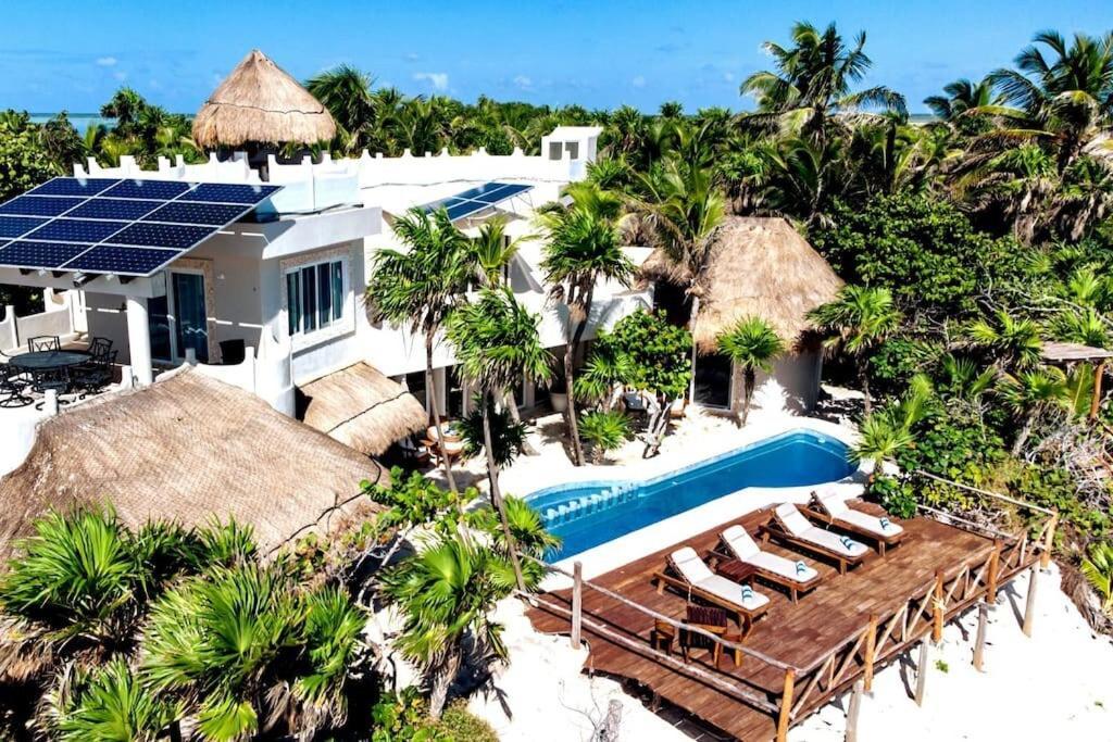 Luxury 5-Br Beachfront Home In Tulum Casa Sofia Gato Extérieur photo