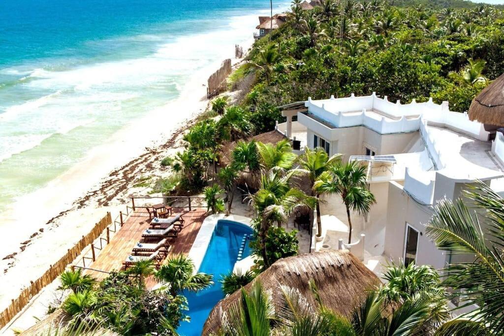Luxury 5-Br Beachfront Home In Tulum Casa Sofia Gato Extérieur photo